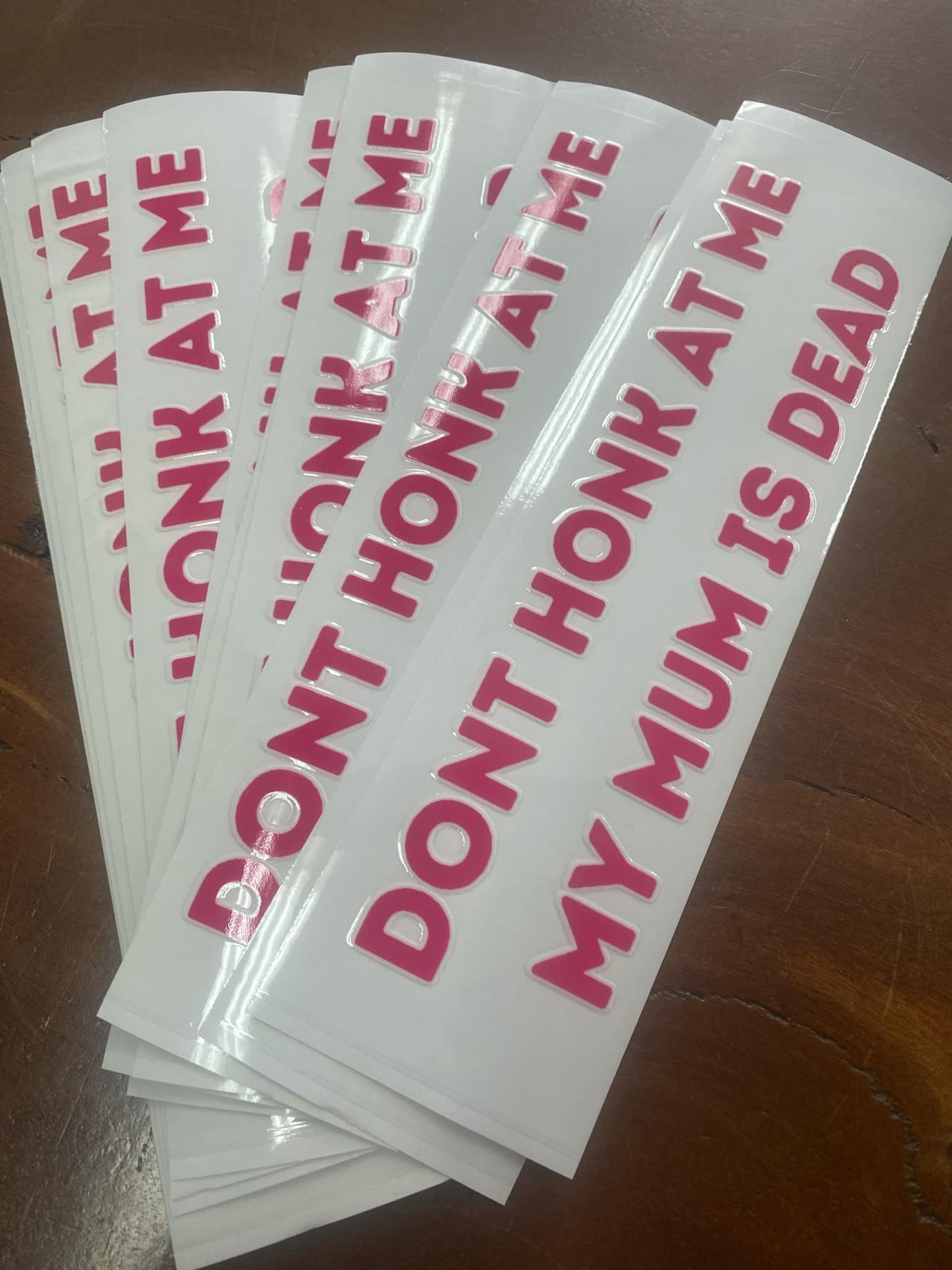 CAR STICKERS - BACK WINDOW 28CM X 10CM