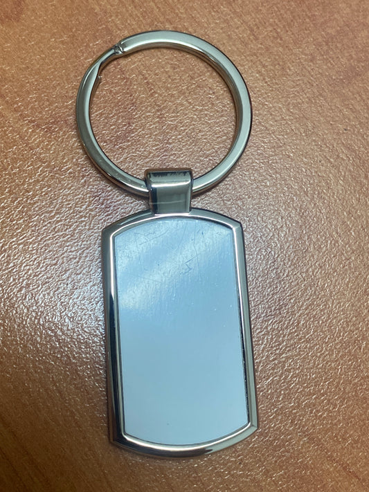 METAL KEYRING OBLONG